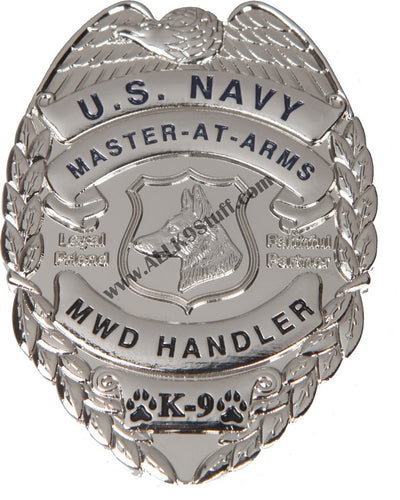 Navy MA K-9 / K9 Badge / Coin